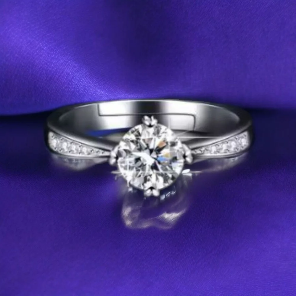 Moissanite .8 CT Engagement Ring